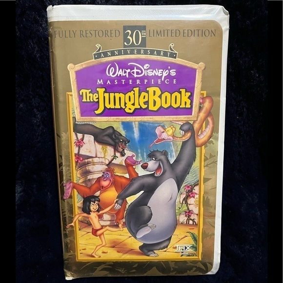 ***Donated***Disney Jungle Book 30th Limited Edition Anniversary VHS tape - Picture 1 of 5